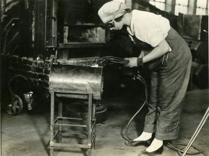 woman welding
